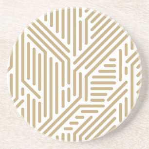 Abstract patroon zandsteen onderzetter