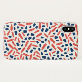 Abstract patroon zeemacht en koraal Case-Mate iPhone case (Achterkant (horizontaal))