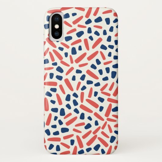 Abstract patroon zeemacht en koraal Case-Mate iPhone case (Achterkant)