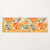 Abstract Patroon Zonnig Sinaasappel Douchegordijn Yogamat (Achterkant (horizontaal))