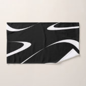 Abstract patroon - zwart-wit. bad handdoek (Handdoek)