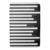 Abstract patroon - zwart-wit badmat (Voorkant Verticaal)