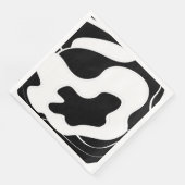 Abstract patroon - zwart-wit servet (Hoek)