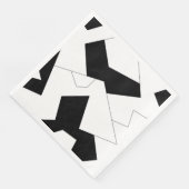 Abstract patroon - zwart-wit servet (Hoek)