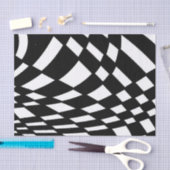 Abstract patroon - zwart-wit. tissuepapier (Craft)