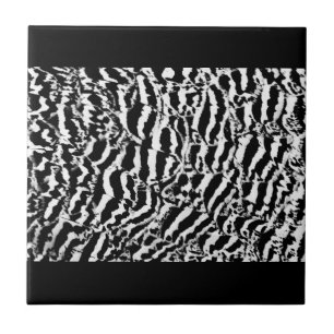 Abstract patroon zwart-witte tegel tegeltje