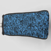 Abstract patroonblauw zwart golfheadcover (Voorkant)
