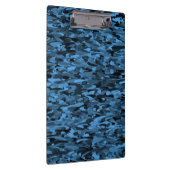Abstract patroonblauw zwart klembord (Rechts)