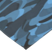 Abstract patroonblauw zwart tafelkleed (Gekanteld)