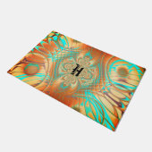 Abstract patroondepot koper-Bronze Deurmat (Schuin)