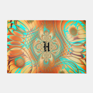 Abstract patroondepot koper-Bronze Deurmat