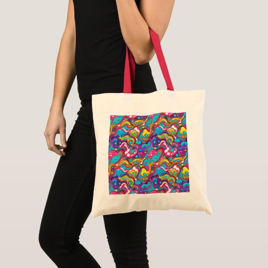 Abstract patroonontwerp 1202 - Canvas tas (Voorkant (product))