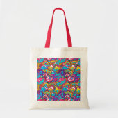 Abstract patroonontwerp 1202 - Canvas tas (Voorkant)