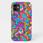 Abstract patroonontwerp 1202 - iPhone Case (Achterkant)