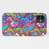 Abstract patroonontwerp 1202 - iPhone Case (Achterkant (horizontaal))