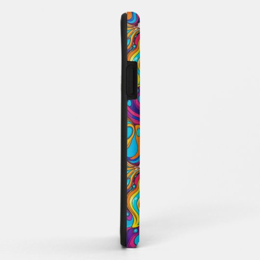 Abstract patroonontwerp 1202 - iPhone Case (Achterkant/rechts)