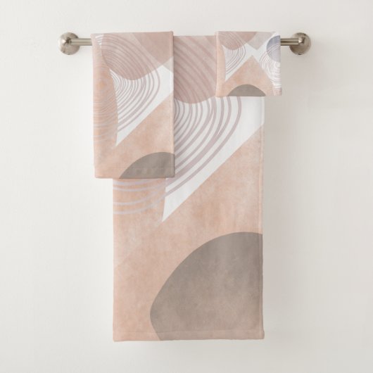 Abstract patroonontwerp bad handdoek (Insitu)