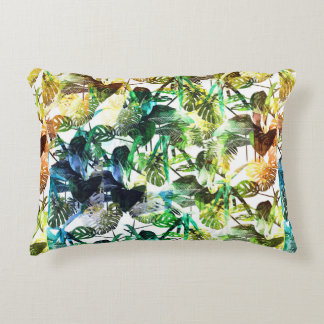 Abstract patroonontwerp met levendige kleuren accent kussen