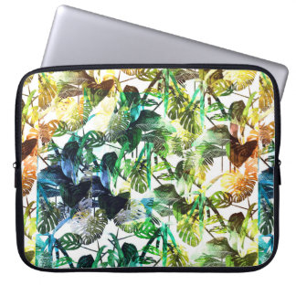 Abstract patroonontwerp met levendige kleuren laptop sleeve