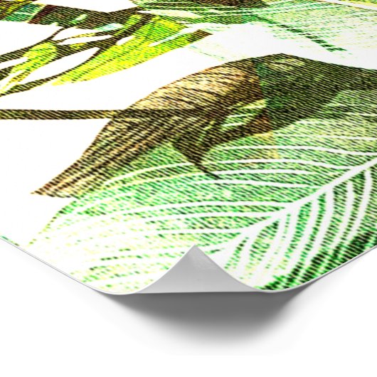 Abstract patroonontwerp met levendige kleuren poster (Hoek)