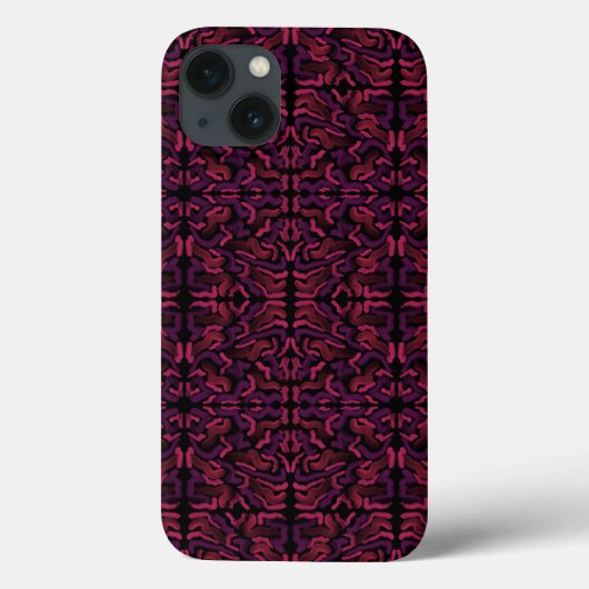 Abstract patroonontwerp vierkantsriem Case-Mate iPhone case (Achterkant)
