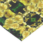 Abstract patroonpatroon Gele primrose Spring Flowe Korte Tafelloper (Hoek)