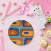 Abstract patroonpatroon Midden-eeuwse moderne Piqu Papieren Bordje (Feest)