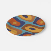 Abstract patroonpatroon Midden-eeuwse moderne Piqu Papieren Bordje (Gekanteld)