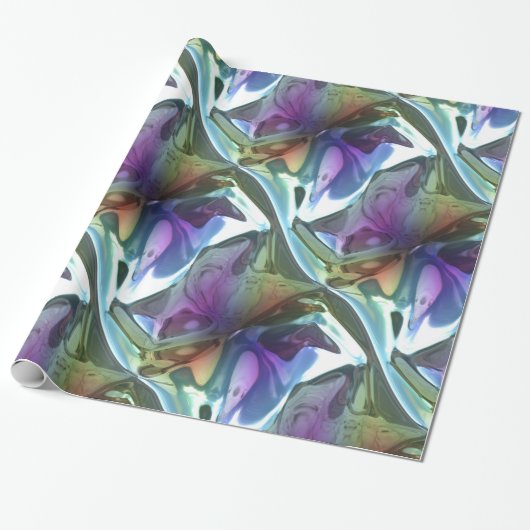 Abstract patroonpatroon paradijs cadeaupapier (Uitgerold)