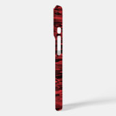 Abstract patroonrood zwart Case-Mate iPhone case (Achterkant / Links)