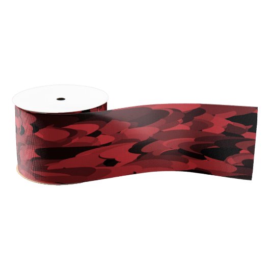 Abstract patroonrood zwart grosgrain lint (Spoel)