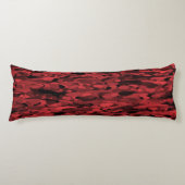 Abstract patroonrood zwart lichaamskussen (Voorkant)
