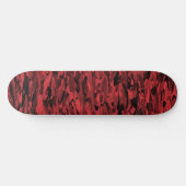 Abstract patroonrood zwart persoonlijk skateboard (Horizontaal)