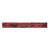Abstract patroonrood zwart satijnen lint (Voorkant)