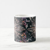 Abstract patroonsilhouet – Artistic Modern Flor Koffiemok (Center)