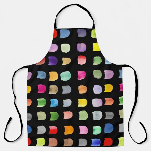 Abstract patroonzwart schort (Voorkant)