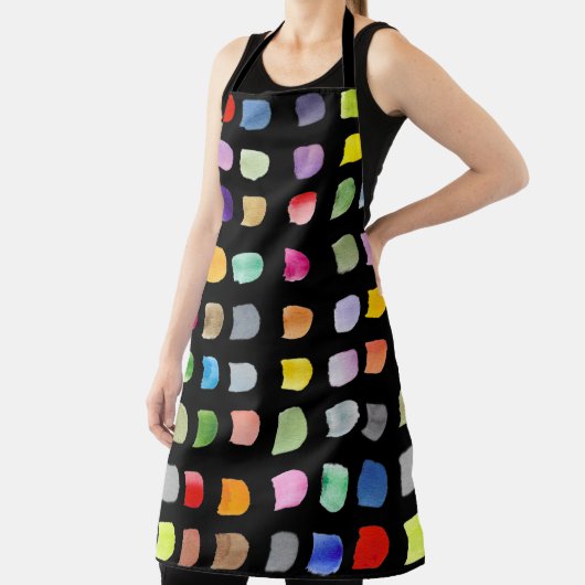 Abstract patroonzwart schort (Insitu)