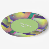 Abstract Pattern Adult Any Age Birthday Party Papieren Bordje (Gekanteld)