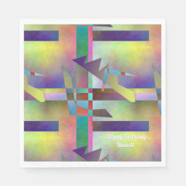 Abstract Pattern Adult Any Age Birthday Party Servet