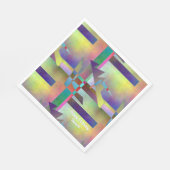 Abstract Pattern Adult Any Age Birthday Party Servet (Hoek)