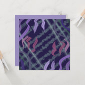 Abstract Pattern Art Of Watercolor Brushstrokes Kaart (Voorkant / Achterkant in situ)