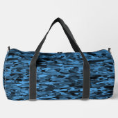 Abstract Pattern Blue Black Duffel Bag Plunjezak (Voorkant)
