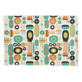 Abstract Pattern Colorful Retro Mid Century Modern Kussensloop