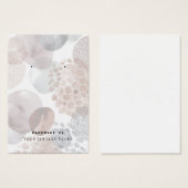 Abstract Pattern Earring Business Cards Visitekaartje (Voorkant /achterkant)