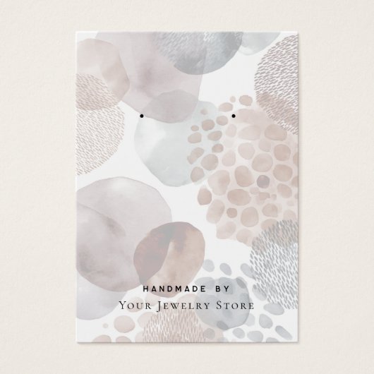 Abstract Pattern Earring Business Cards Visitekaartje (Voorkant)