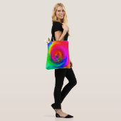 abstract pattern, multicolored geometric wallpaper tote bag (Op model)