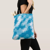 Abstract pattern of geometric shapes backgroundabs tote bag (Dichtbij)