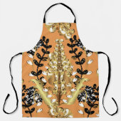 abstract pattern on orange yellow background with schort (Voorkant)