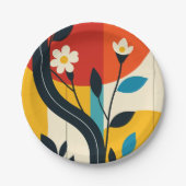 abstract pattern papieren bordje (Voorkant)