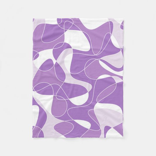 Abstract pattern — purple. fleece deken (Voorkant)